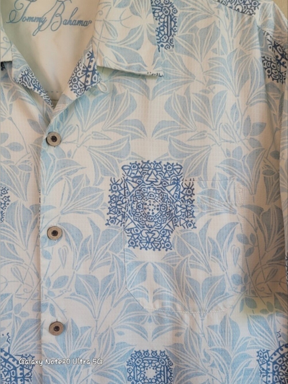 Tommy Bahama "Medallion Tile" Botanical Camp Shirt - Size L